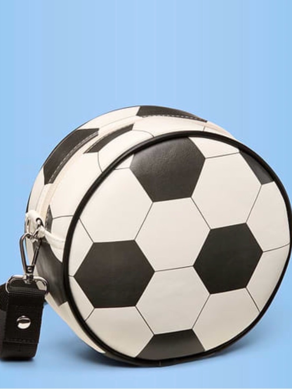 Old Navy Black and White Soccer Ball Crossbody Bag - Picture 2 of 4